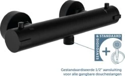 SCHÜTTE London Thermostatische Douchekraan - Hartafstand 150 Mm - Zwart Mat -Thuis Badkamer 1200x740 2