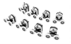 T.R. Goods - Douchedeur Wielen Set Van 8 Stuks Verchroomd - Roestvrij Verchroomd - Reserve Douche Deur Rollers Geleiders Rolletjes - Schuifdeur Katrollen Douchecabine Wieltjes - Set Van 8 Stuks -Thuis Badkamer 1200x750 1