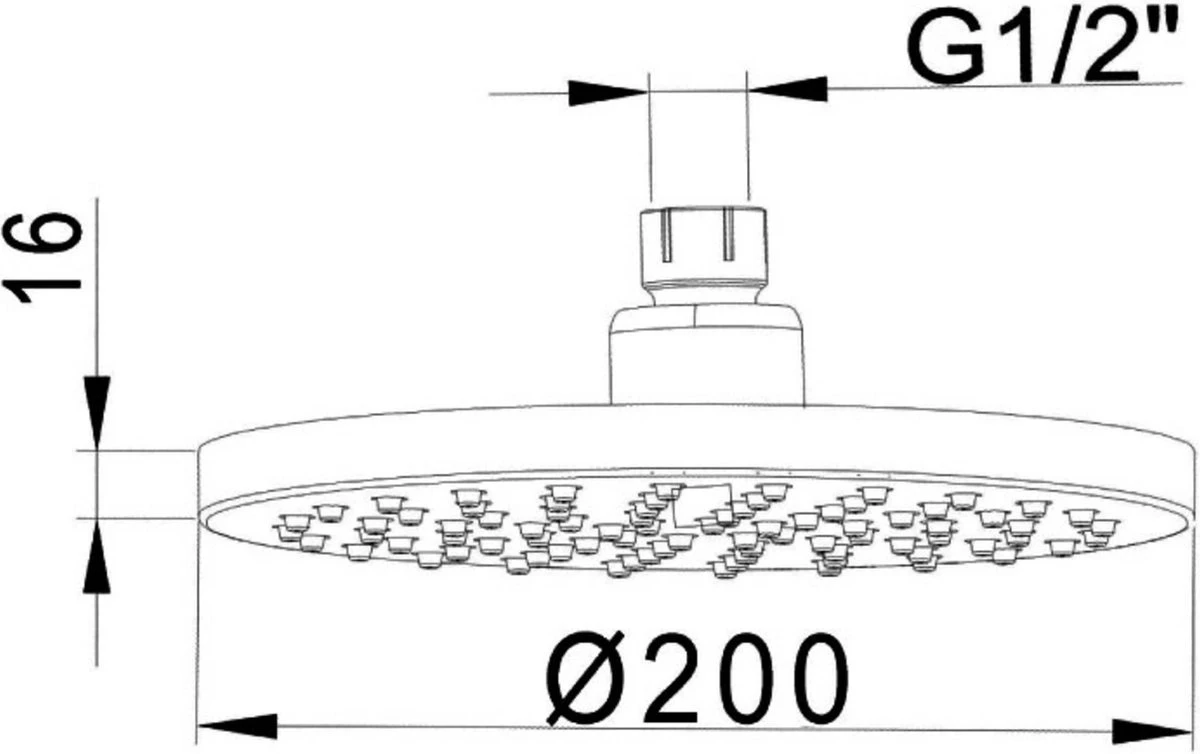 Ben Promo Hoofddouche - 20 Cm - Kunststof - Chroom - Douchekop 4 Ben Promo Hoofddouche - 20 Cm - Kunststof - Chroom - Douchekop - Afbeelding 2