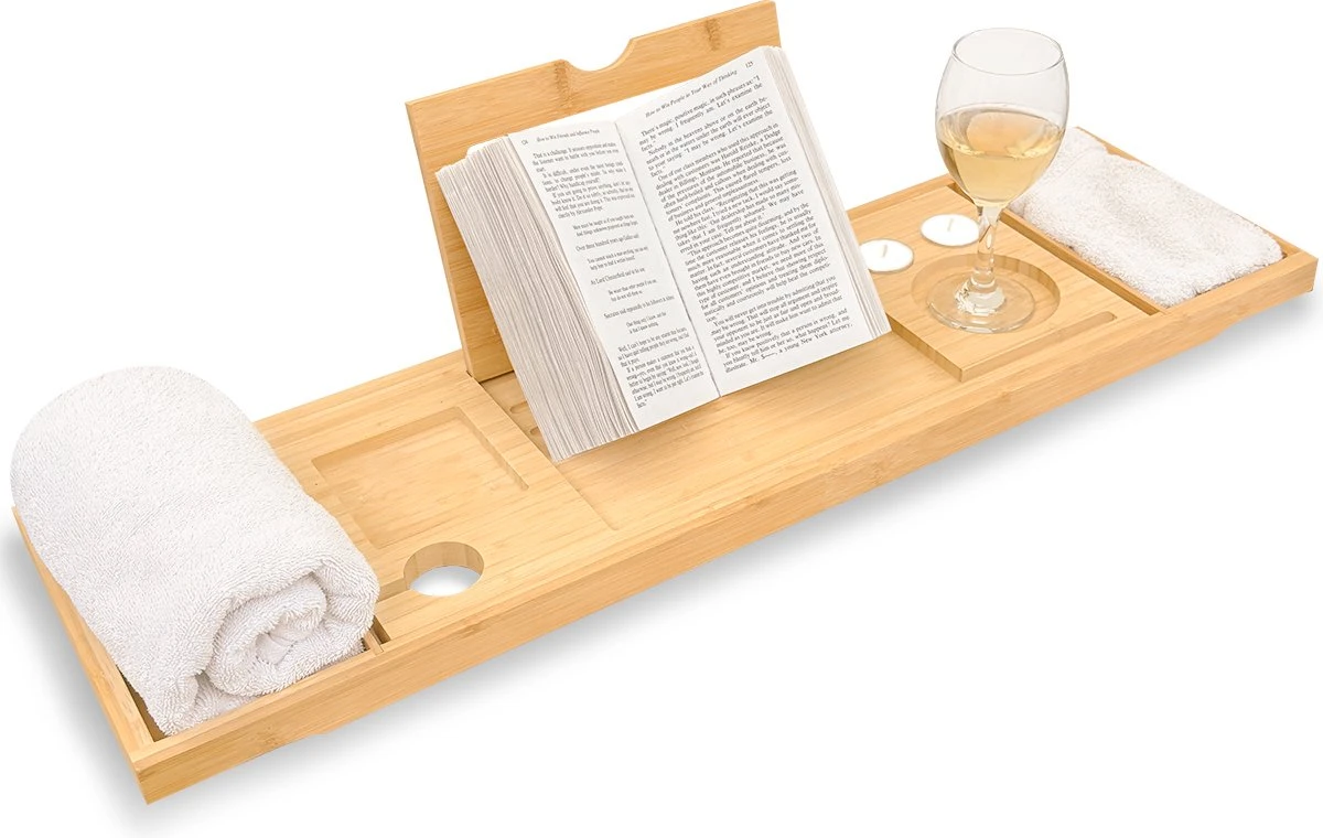 Sleepydays Luxe Badplank – Badplank Voor In Bad – Badrek - Uitschuifbaar - 75-100 Cm 3 Sleepydays Luxe Badplank – Badplank Voor In Bad – Badrek - Uitschuifbaar - 75-100 Cm