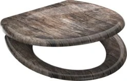 SCHÜTTE WC-Bril 82368 OLD WOOD - Duroplast - Soft Close - Afklikbaar - RVS-Scharnieren - Decor - 3-zijdige Print 15 SCHÜTTE WC-Bril 82368 OLD WOOD - Duroplast - Soft Close - Afklikbaar - RVS-Scharnieren - Decor - 3-zijdige Print -Thuis Badkamer 1200x768 4