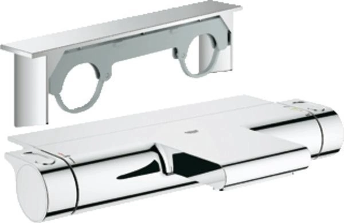 GROHE Grohtherm 2000 New Thermostatische Badkraan - 15cm - CoolTouch - Met Tray - Chroom - 34464001 21 GROHE Grohtherm 2000 New Thermostatische Badkraan - 15cm - CoolTouch - Met Tray - Chroom - 34464001 - Afbeelding 19