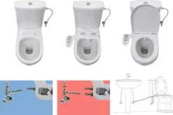 Deluy Platinum Series - Bidet Met Warm Water - QuickRelease Functie - Dubbele Sproeikop En Zelfreiningsfunctie - Hygiënisch Alternatief Voor Toiletpapier -Thuis Badkamer 1200x799 8
