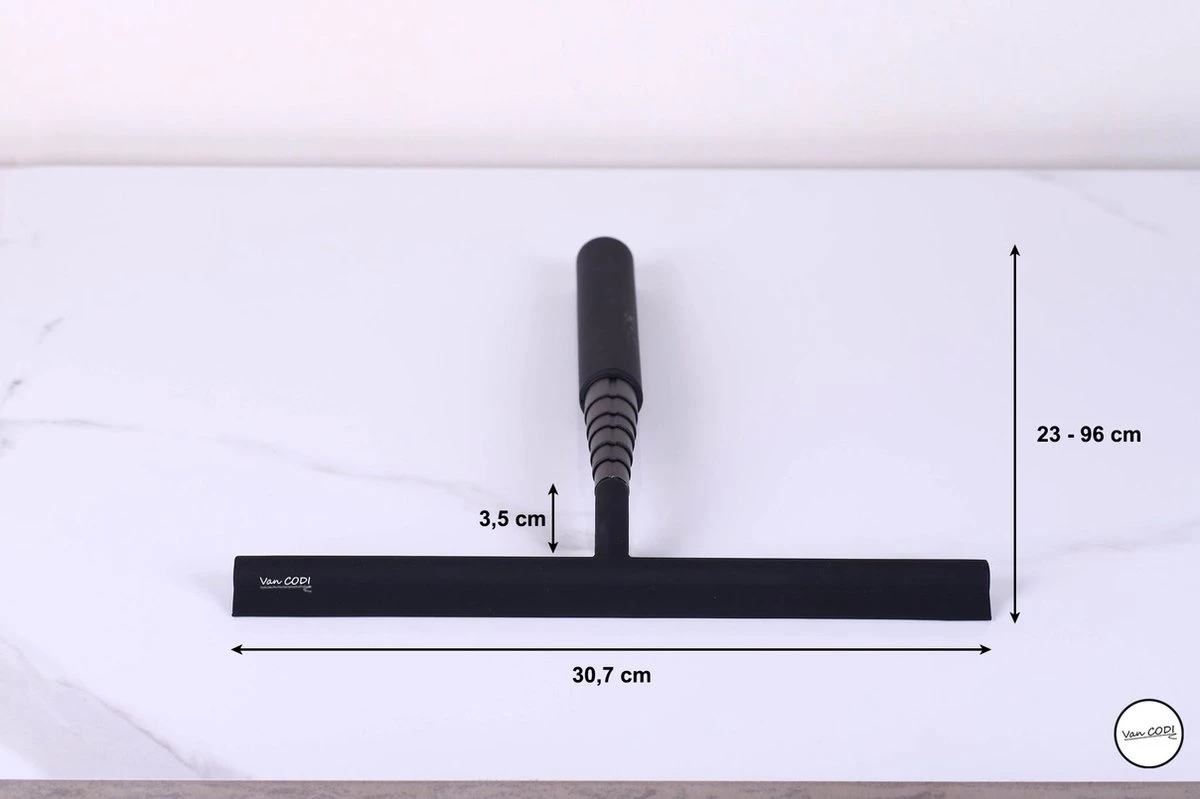 Van CODI® - 2 In 1 - Douchewisser - Vloertrekker - Multifunctioneel - Vloerwisser - Vloertrekker Met Steel - Verlengbaar - Met Ophangsysteem 8 Van CODI® - 2 In 1 - Douchewisser - Vloertrekker - Multifunctioneel - Vloerwisser - Vloertrekker Met Steel - Verlengbaar - Met Ophangsysteem - Afbeelding 6