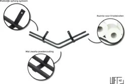 LOFT42 Jef Reserverolhouder - Zwart Metaal - 51x10x13 -Thuis Badkamer 1200x808 5