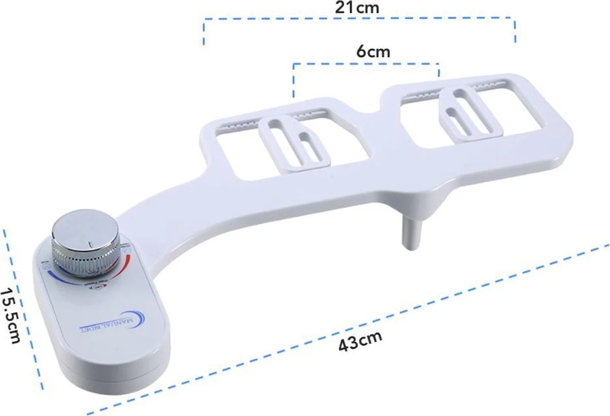 Bidet Handdouche Toilet Sproeier Shattaf Sprayer WC Papier Besparend - Enkel Spray Koud Water - Badkamer Accessoires - Freshole® 8 Bidet Handdouche Toilet Sproeier Shattaf Sprayer WC Papier Besparend - Enkel Spray Koud Water - Badkamer Accessoires - Freshole® - Afbeelding 6