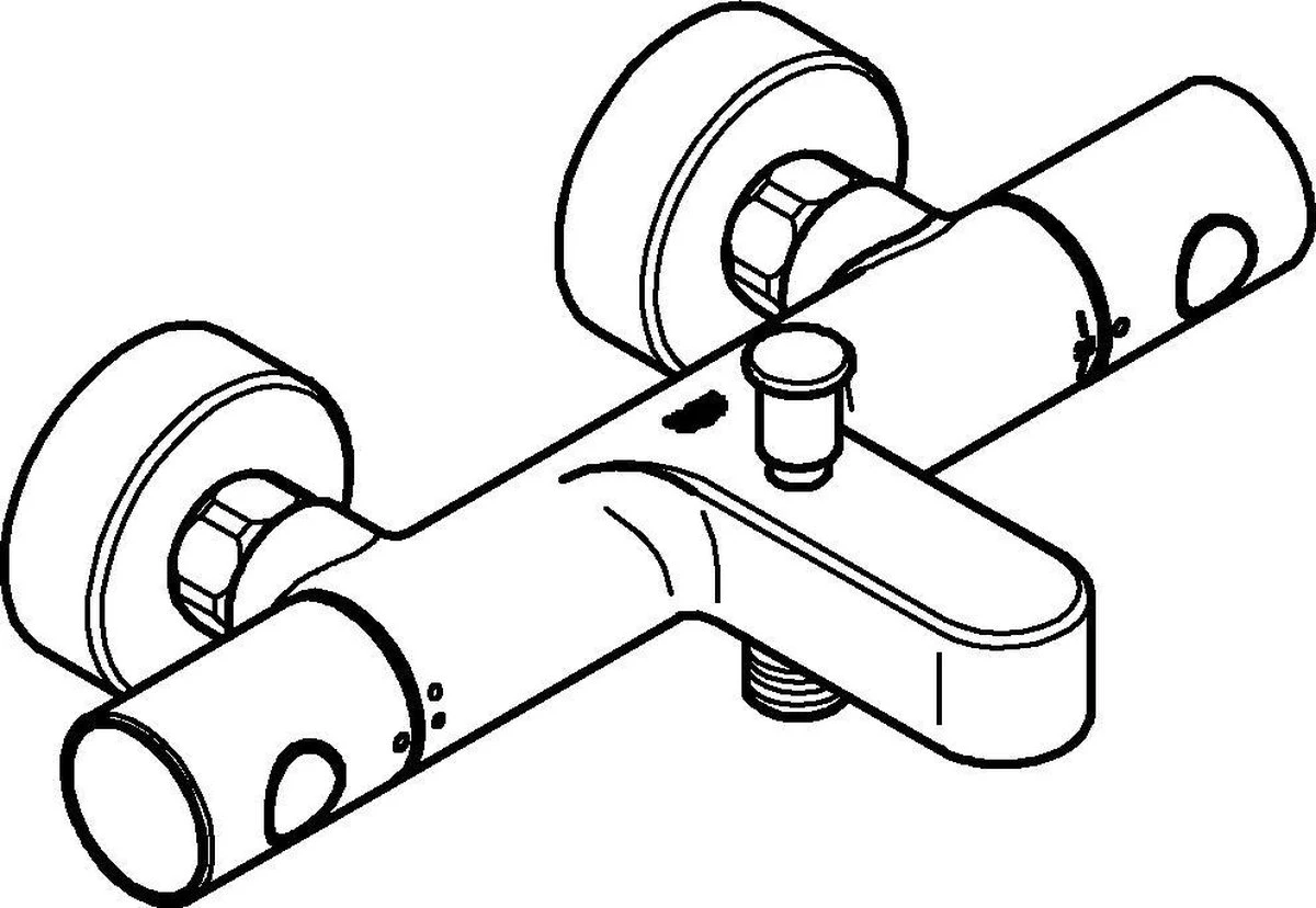 GROHE Grohtherm 800 Cosmopolitan Thermostatische Badkraan - Incl. Omstel En Koppelingen - Chroom - 34766000 11 GROHE Grohtherm 800 Cosmopolitan Thermostatische Badkraan - Incl. Omstel En Koppelingen - Chroom - 34766000 - Afbeelding 9