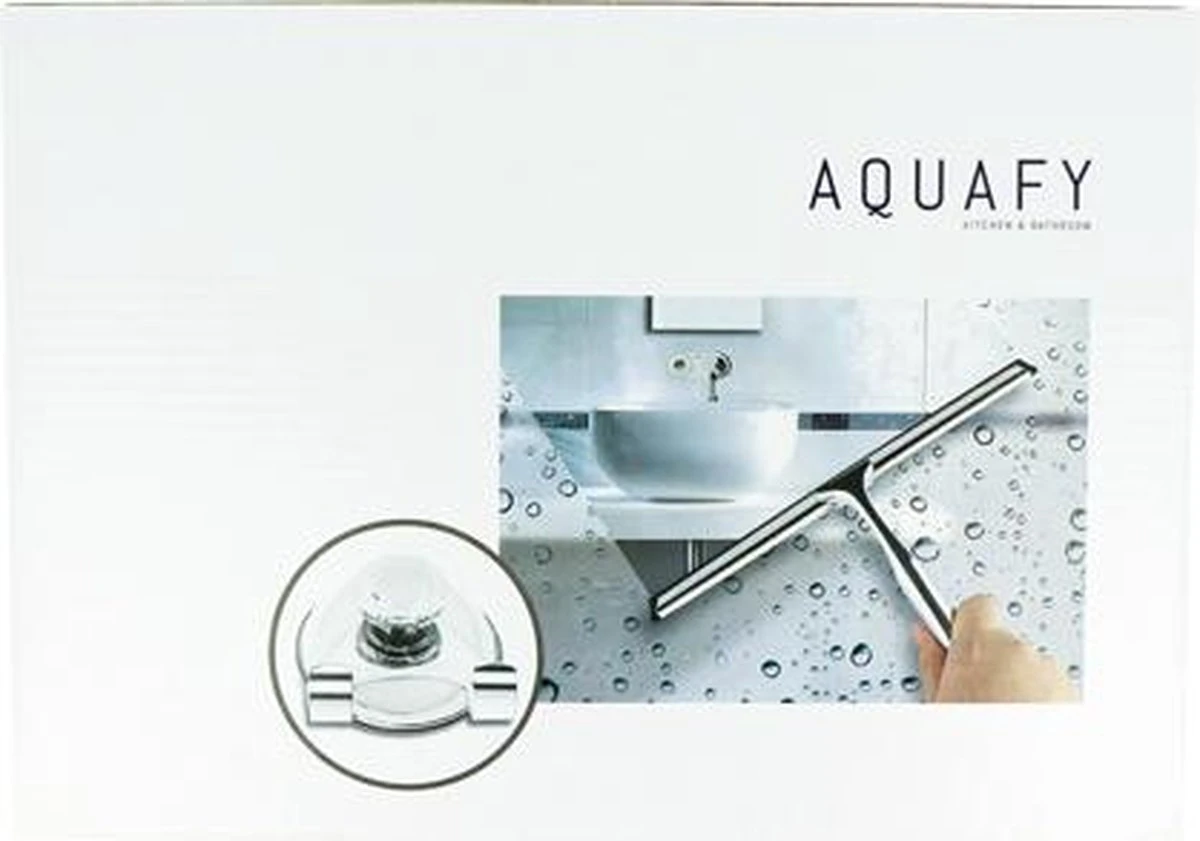 Aquafy Raamwisser RVS - Incl. Douchespons - Douchetrekker Voor Badkamer - Raamwisser Douche - Douchewisser RVS - Luxe Trekker Met Ophanghaak 5 Aquafy Raamwisser RVS - Incl. Douchespons - Douchetrekker Voor Badkamer - Raamwisser Douche - Douchewisser RVS - Luxe Trekker Met Ophanghaak - Afbeelding 3