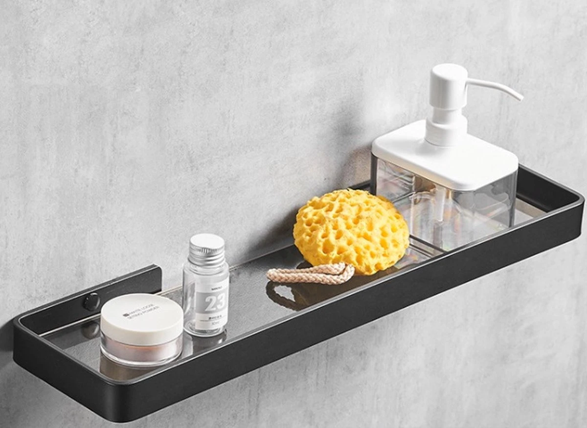 Planchet 45cm | Zwart | Badkamerplank | RVS | Metaal | Wastafel Glas | Zwevend | Wandplank Badkamer | Wastafel | Toilet | Wc | Hangende Plank | Hangend | Sanitair 3 Planchet 45cm | Zwart | Badkamerplank | RVS | Metaal | Wastafel Glas | Zwevend | Wandplank Badkamer | Wastafel | Toilet | Wc | Hangende Plank | Hangend | Sanitair