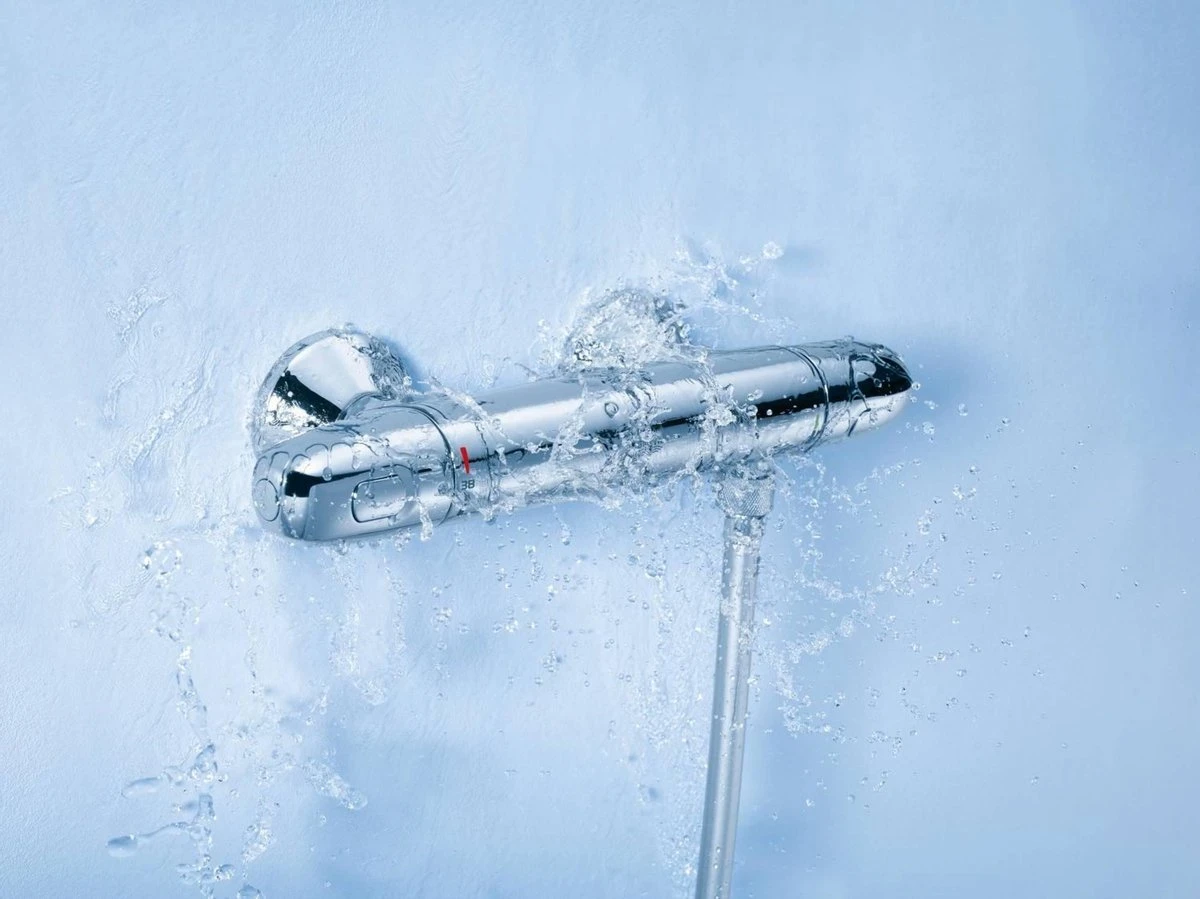 GROHE Grohtherm 1000 New Thermostatische Douchekraan - EcoJoy® - 12cm - Zonder Koppelingen - Chroom - 34147003 7 GROHE Grohtherm 1000 New Thermostatische Douchekraan - EcoJoy® - 12cm - Zonder Koppelingen - Chroom - 34147003 - Afbeelding 5