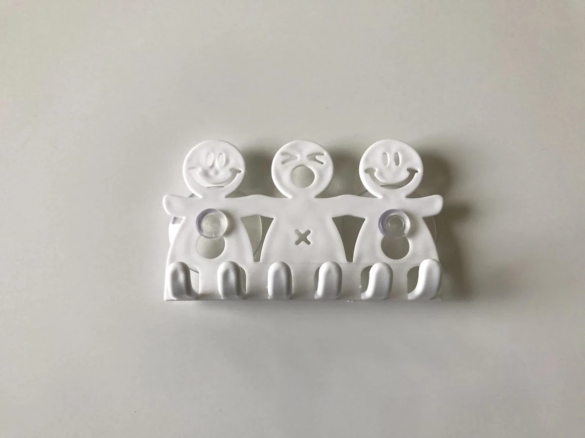 Merkloos Tandenborstel – Tandenborstelhouder – Tandenpoetsen – Badkamer – Hangen – Wastafel – Planchet – Bewaren – Houder – Hygiënisch – Kunststof – Wit – EPIN 3D 5 Merkloos Tandenborstel – Tandenborstelhouder – Tandenpoetsen – Badkamer – Hangen – Wastafel – Planchet – Bewaren – Houder – Hygiënisch – Kunststof – Wit – EPIN 3D - Afbeelding 3