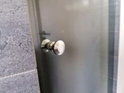 Luxe RVS Douchedeur Knop - Deurknopgarnituur – Douchedeur Handvat / Douchedeurknop / Deurknop RVS / Zilverkleur Type Elegant -Thuis Badkamer 1200x900 45