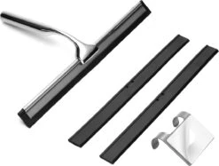 Douchewisser Met Ophanghaak En 2 Extra Strips - Raamwisser Voor Douche - Raamtrekker Chroom 19 Douchewisser Met Ophanghaak En 2 Extra Strips - Raamwisser Voor Douche - Raamtrekker Chroom -Thuis Badkamer 1200x907 1