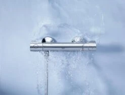 GROHE Grohtherm 800 Thermostatische Waterbesparende Douchekraan - EcoJoy® - 15 Cm - Met Koppelingen - Chroom -Thuis Badkamer 1200x910
