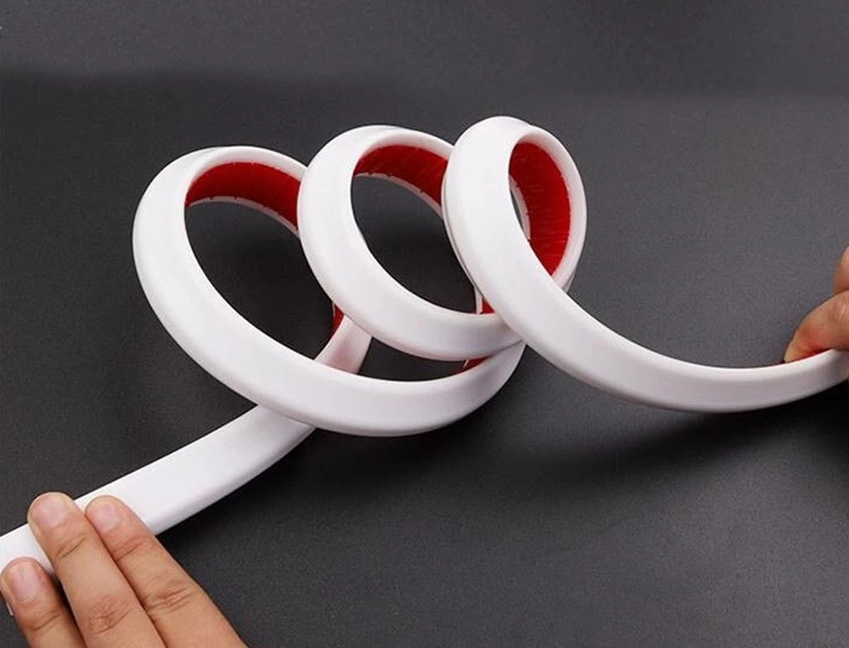 Lariwo Sanitair® Siliconen Waterdorpel 100cm 100 Cm Zwart Douche Douchebak Douchegordijn Wc Toilet Wasbak Waterstopper Waterdorpel Waterdrempel 4 Lariwo Sanitair® Siliconen Waterdorpel 100cm 100 Cm Zwart Douche Douchebak Douchegordijn Wc Toilet Wasbak Waterstopper Waterdorpel Waterdrempel - Afbeelding 2