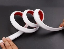 Waterdrempel 'compact' 100 Cm ZWART - Water Stopper - Douche - Bad - Lekkage - Waterkering - Schimmel - Sanitair - -Thuis Badkamer 1200x917