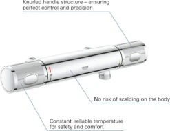 GROHE Grohtherm 1000 Performance Thermostatische Douchekraan - 12cm - Zonder Koppelingen - Chroom - 34778000 24 GROHE Grohtherm 1000 Performance Thermostatische Douchekraan - 12cm - Zonder Koppelingen - Chroom - 34778000 -Thuis Badkamer 1200x923 2