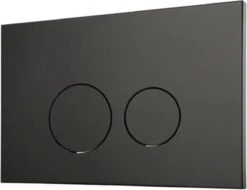 QeramiQ Push Bedieningspaneel Toilet - Frontbediening - Mat Zwart - Voor Geberit UP320/UP720 -Thuis Badkamer 1200x925 1