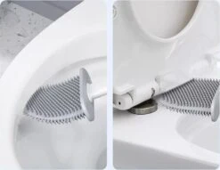 Merkloos WC Borstel Met Houder Zwart - Zwarte Toiletborstel - Duurzame Wc Borstel - Duurzame Toiletborstel -Thuis Badkamer 1200x926