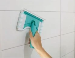 Leifheit Flexipad Tegelwisser - Met Telescoopsteel (65-110 Cm) - Click Systeem - 20 Cm Wisbreedte -Thuis Badkamer 1200x933