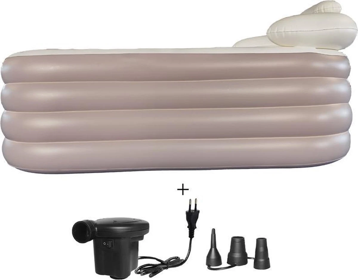 Easy Bath Opblaasbaar Bad - Zitbad - IJsbad - Ligbad - Inclusief Elektrische Pomp - Voor Volwassenen - Roze 4 Easy Bath Opblaasbaar Bad - Zitbad - IJsbad - Ligbad - Inclusief Elektrische Pomp - Voor Volwassenen - Roze - Afbeelding 2