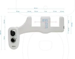 Deluy Platinum Series - Bidet Met Warm Water - QuickRelease Functie - Dubbele Sproeikop En Zelfreiningsfunctie - Hygiënisch Alternatief Voor Toiletpapier -Thuis Badkamer 1200x946 1