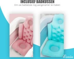 Vonia Opvouwbaar Bad - Zitbad - Bath Bucket - 140 Cm Lang - Inklapbaar Bad - Incl. Badkussen - Roze -Thuis Badkamer 1200x966 4