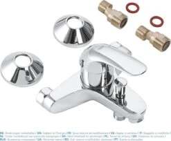 GROHE Euroeco Badkraan - 15cm - Chroom - 32743000 -Thuis Badkamer 1200x990 1