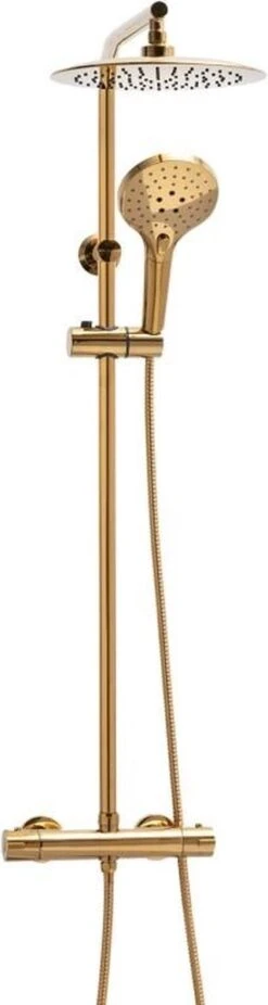 Regendoucheset - Met Thermostaatkraan - 25 Cm - Goud -Thuis Badkamer 320x1200