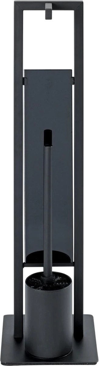 WENKO Toiletbutler Rivalta Zwart - Toiletborstel Met Houder, Toiletrolhouder En Reserverolhouder 12 WENKO Toiletbutler Rivalta Zwart - Toiletborstel Met Houder, Toiletrolhouder En Reserverolhouder - Afbeelding 10
