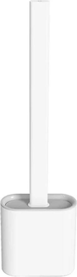 Easy Clean - Flexible Siliconen Wc Borstel Met Houder - Gesloten Onderkant - Ophangbaar - Vernieuwd Design - Toiletborstel - Wit - WC Borstel -Thuis Badkamer 333x1200 3