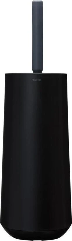 Tiger Tess - Toiletborstelhouder Met Opbergfunctie Vrijstaand En Swoop® Borstel Flexibel - Zwart / Antraciet -Thuis Badkamer 362x1200