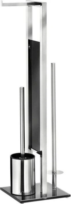 WENKO Toiletbutler Rivalta RVS Glanzend - Toiletborstel Met Houder, Toiletrolhouder En Reserverolhouder -Thuis Badkamer 421x1200 3