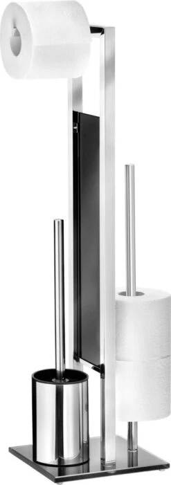 WENKO Toiletbutler Rivalta RVS Glanzend - Toiletborstel Met Houder, Toiletrolhouder En Reserverolhouder -Thuis Badkamer 423x1200 1