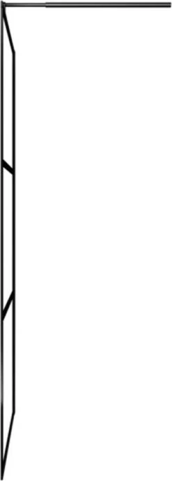 VidaXL Inloopdouchewand Transparant 90x195 Cm ESG-glas Zwart 14 VidaXL Inloopdouchewand Transparant 90x195 Cm ESG-glas Zwart -Thuis Badkamer 429x1200