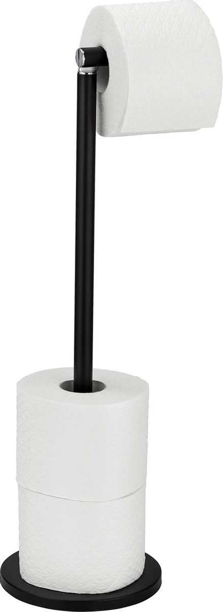 WENKO Toiletrolhouder 2-in-1 Zwart - Reserverolhouder - WC Rolhouder 9 WENKO Toiletrolhouder 2-in-1 Zwart - Reserverolhouder - WC Rolhouder - Afbeelding 7