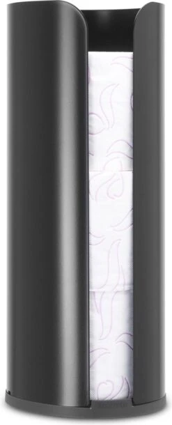 Brabantia ReNew Reserverolhouder - Matt Black -Thuis Badkamer 486x1200 1