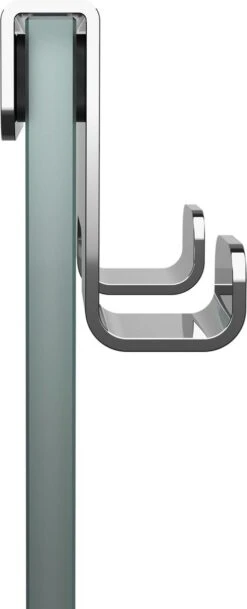 Tiger Caddy - Douchehaak - Glaspaneel Dikte 6-8 Mm - 3,5 X 7 X 5 Cm - Chroom -Thuis Badkamer 487x1200