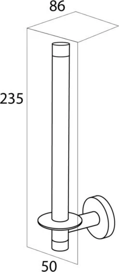 Tiger Boston - Reserverolhouder - RVS Geborsteld -Thuis Badkamer 528x1200