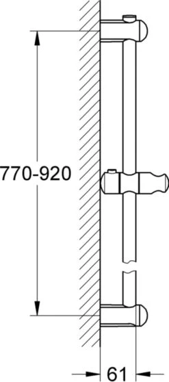 GROHE Euphoria Cosmopolitan Glijstang 90 Cm - Chroom -Thuis Badkamer 531x1200