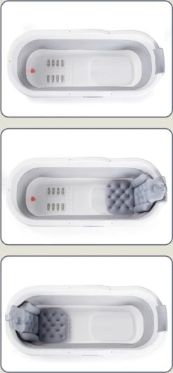 HelloBath Opvouwbaar Zitbad - Bath Bucket - 148cm - 220L - Extra Lang - Incl. Badkussen & Opberghoes 29 HelloBath Opvouwbaar Zitbad - Bath Bucket - 148cm - 220L - Extra Lang - Incl. Badkussen & Opberghoes -Thuis Badkamer 559x1200 1