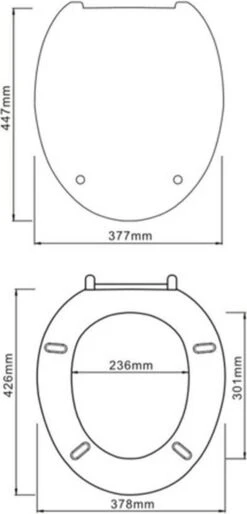 SCHÜTTE WC-Bril 10220 DUROPLAST - Antibacterieel - Soft Close - Gelakt - Wit -Thuis Badkamer 577x1200 1