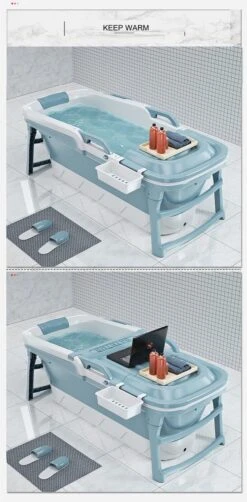 Foresta Opvouwbaar Bad Voor Volwassenen - 150cm - Bath Bucket - Blauw 19 Foresta Opvouwbaar Bad Voor Volwassenen - 150cm - Bath Bucket - Blauw -Thuis Badkamer 590x1200