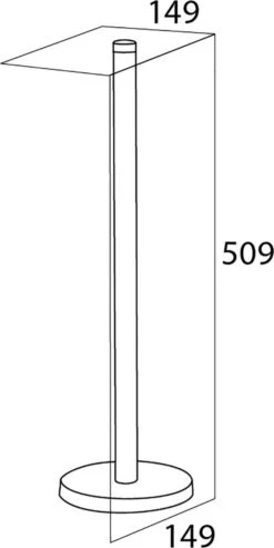 Tiger - Reserverolhouder - Vrijstaand - Zwart -Thuis Badkamer 601x1200 1