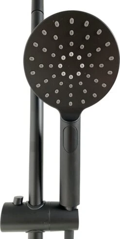 4bathroomz® Zwarte Regendouche Met Thermostatische Kraan - 20cm Hoofddouche -Thuis Badkamer 602x1200