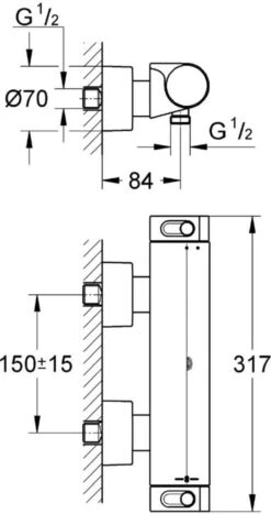 GROHE Grohtherm 2000 New Thermostatische Douchekraan - EcoJoy® - CoolTouch - 15 Cm - Chroom - 34169001 16 GROHE Grohtherm 2000 New Thermostatische Douchekraan - EcoJoy® - CoolTouch - 15 Cm - Chroom - 34169001 -Thuis Badkamer 635x1200