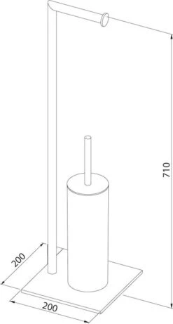 Sealskin Tube - Toiletbutler - Toiletrolhouder - Toiletborstel Met Houder - Vrijstaand - Zwart 15 Sealskin Tube - Toiletbutler - Toiletrolhouder - Toiletborstel Met Houder - Vrijstaand - Zwart -Thuis Badkamer 643x1200