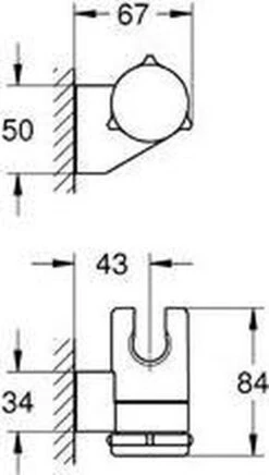 GROHE QuickFix Vitalio Wanddouchehouder - Verstelbaar - Chroom - 26183000 9 GROHE QuickFix Vitalio Wanddouchehouder - Verstelbaar - Chroom - 26183000 -Thuis Badkamer 680x1200