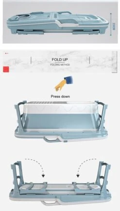 Foresta Ligbad Volwassenen - Inklapbaar Bad 143cm XL - Blauw -Thuis Badkamer 687x1200