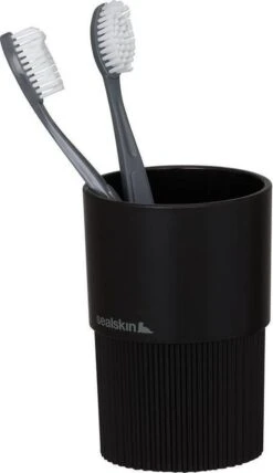Sealskin Brave Tandenborstelbeker Vrijstaand - Zwart -Thuis Badkamer 693x1200